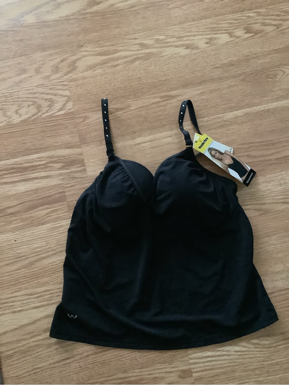 Wonderbra Black Lined Cami with Built-In Support